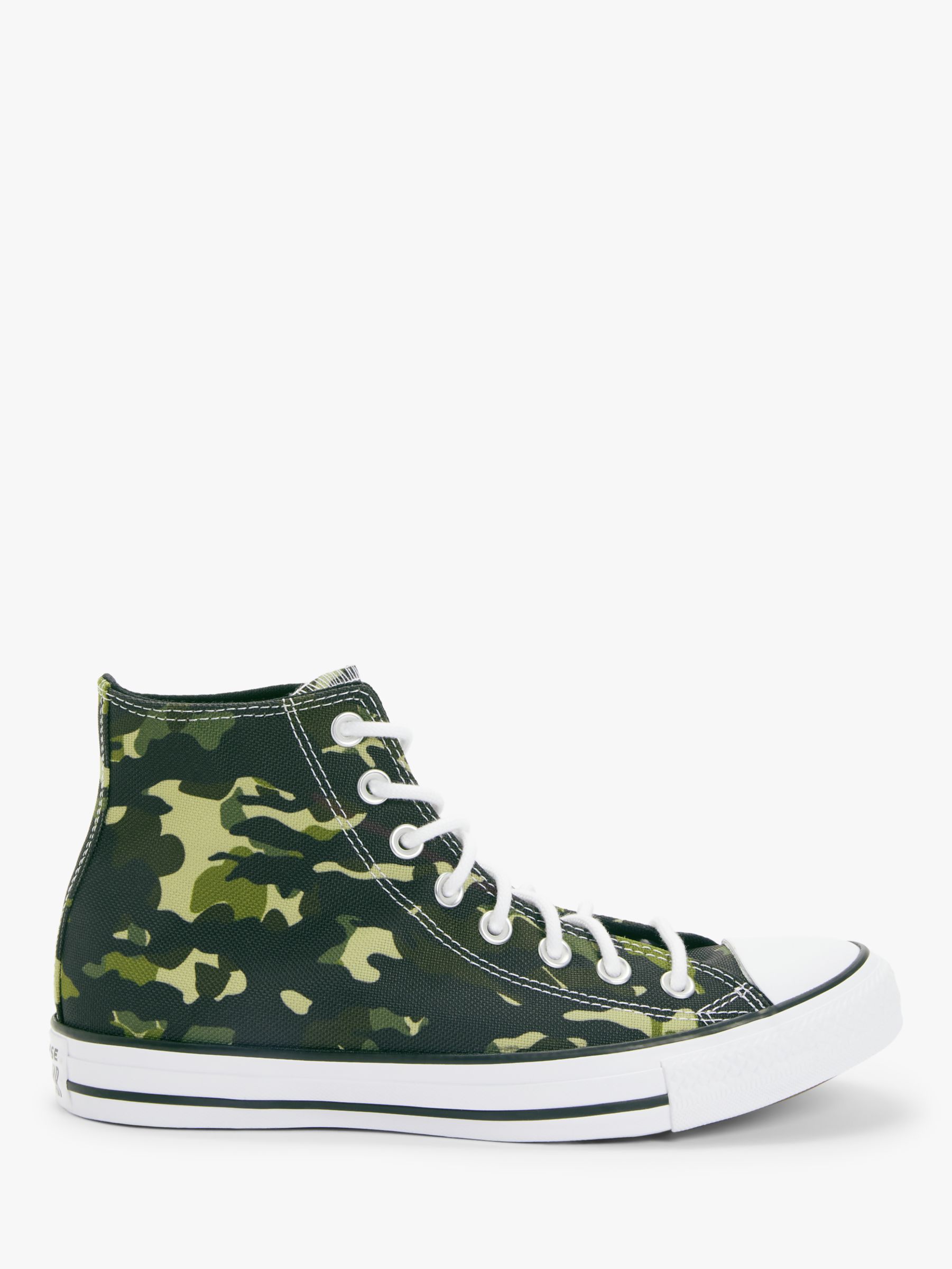 Converse Allover Camo Chuck Taylor All Star High Top Trainers, Green