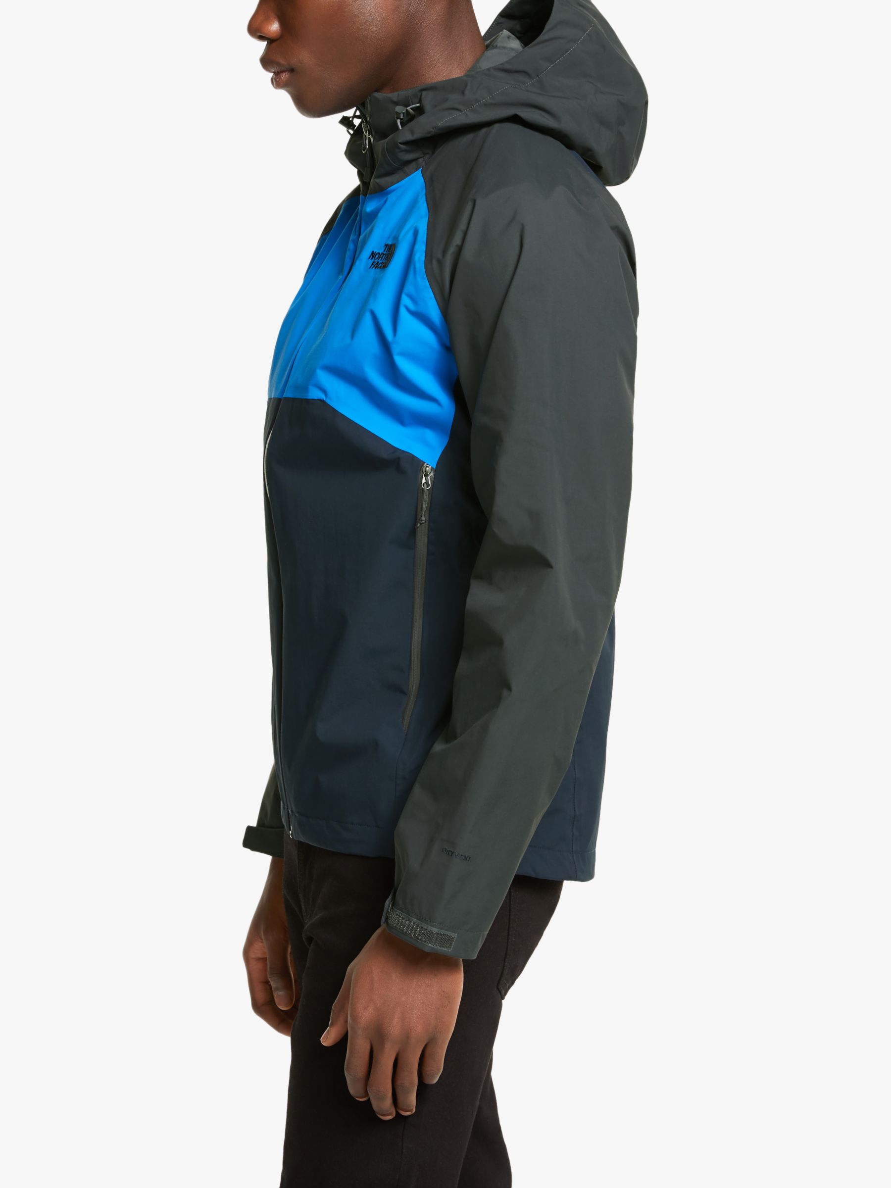 north face stratos jacket blue