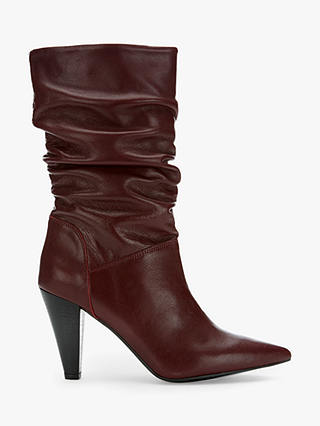 Mint Velvet Harley Cone Heel Calf Leather Boots