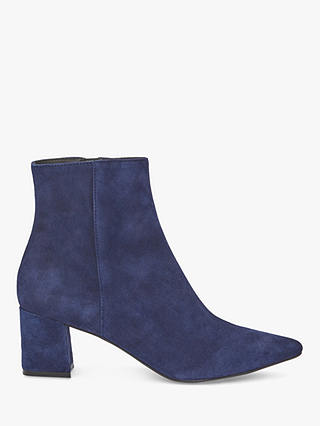 Mint Velvet Olivia Suede Ankle Boots, Dark Blue