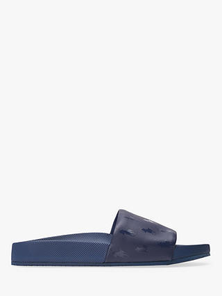 Polo Ralph Lauren Cayson All Over Pony Slide Sandals, Navy, S