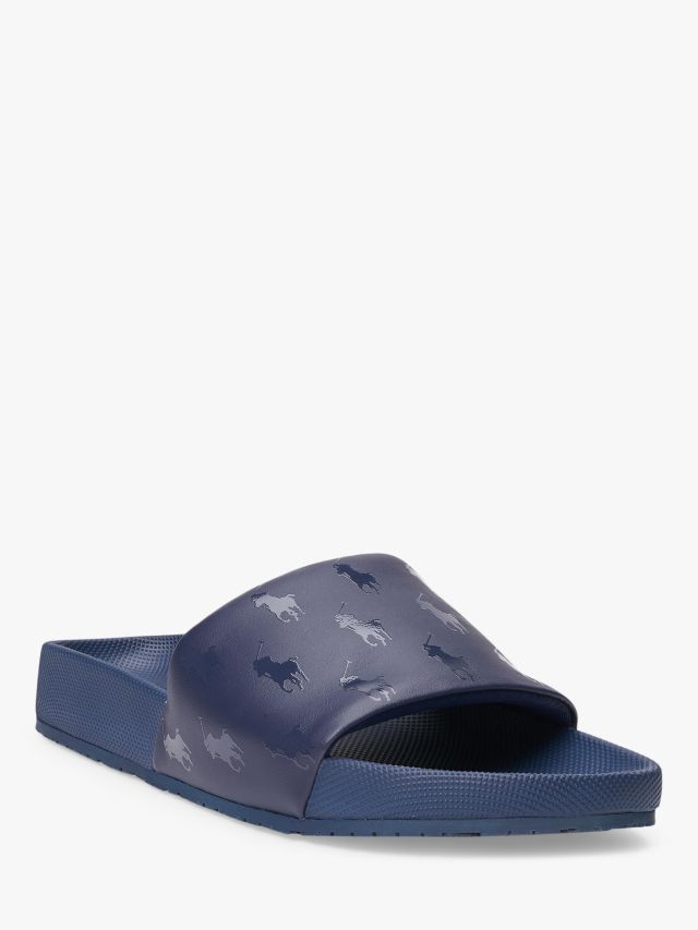 Ralph lauren cayson sliders navy hot sale