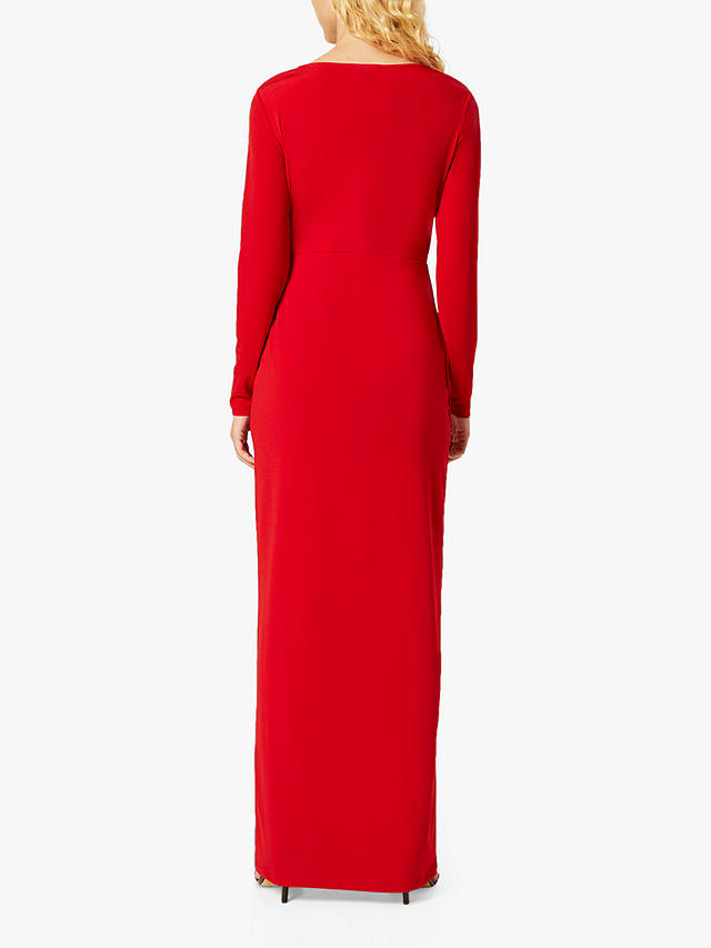 French Connection Slinky Split Maxi Dress, Red