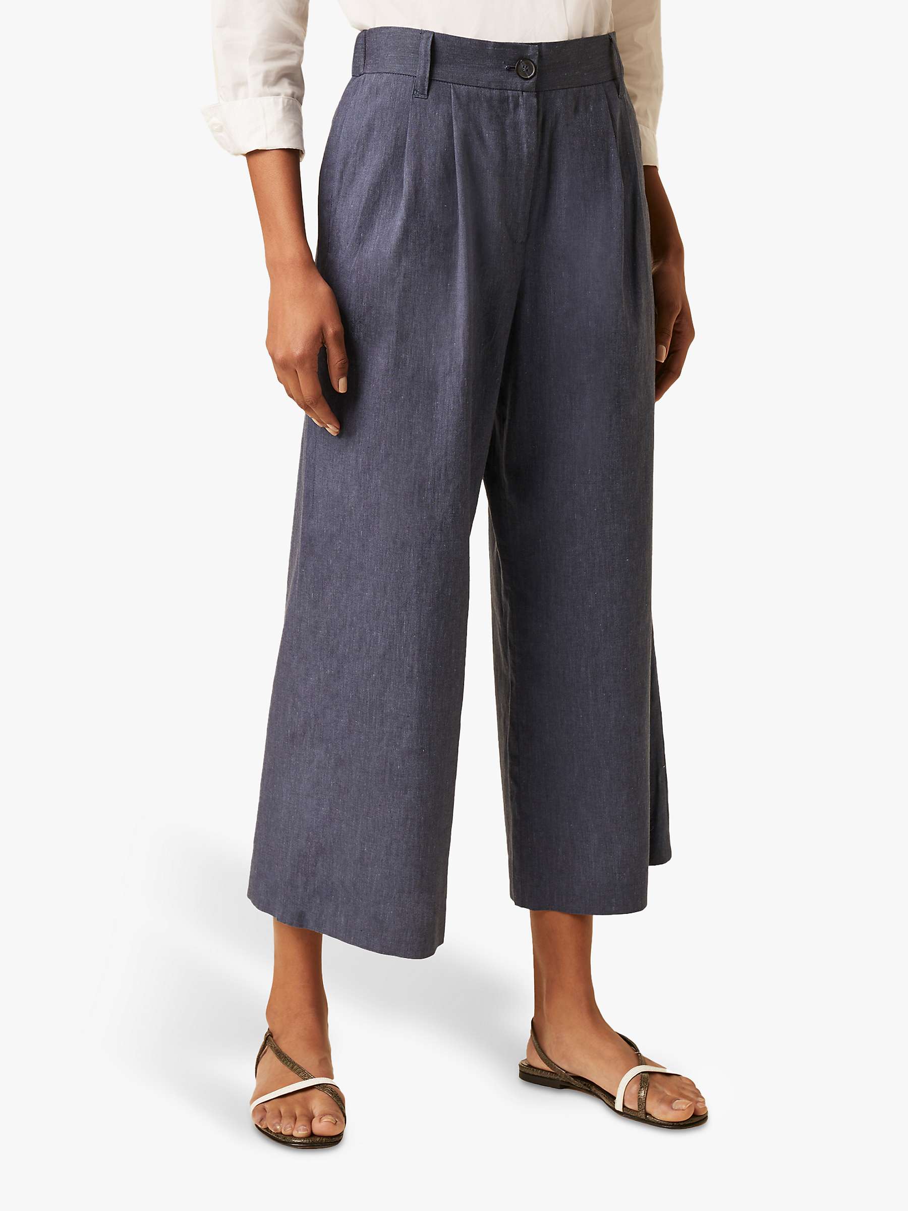 Buy French Connection Wide Leg Culotte Trousers Online at johnlewis.com