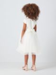 John Lewis Heirloom Collection Kids' Sequin Belted Bridesmaid Dress, Ivory