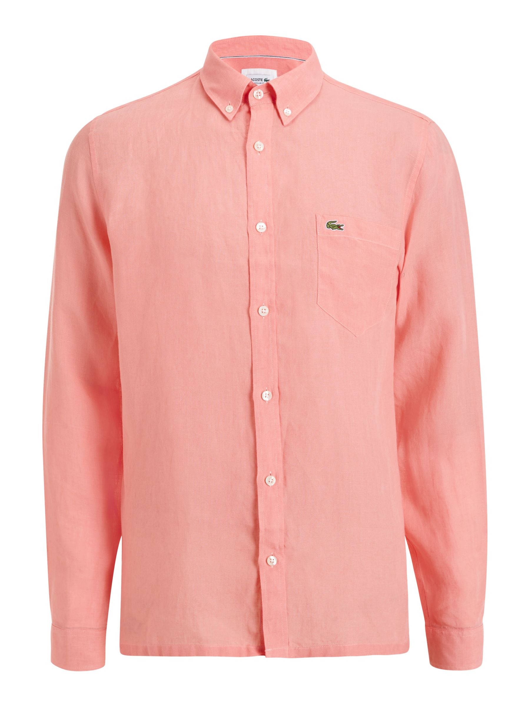 peach lacoste shirt