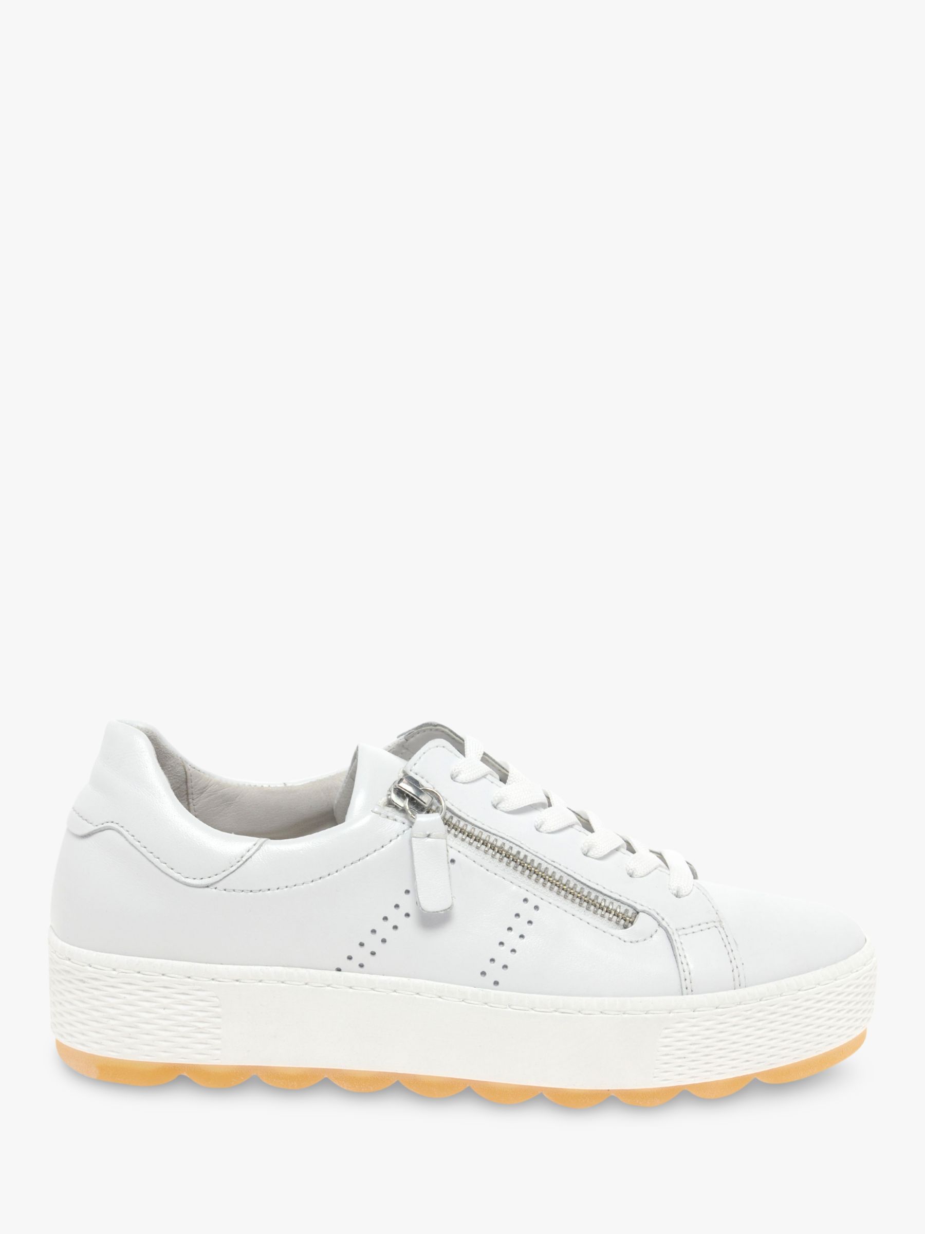 Gabor Quench Wide Fit Leather Trainers 