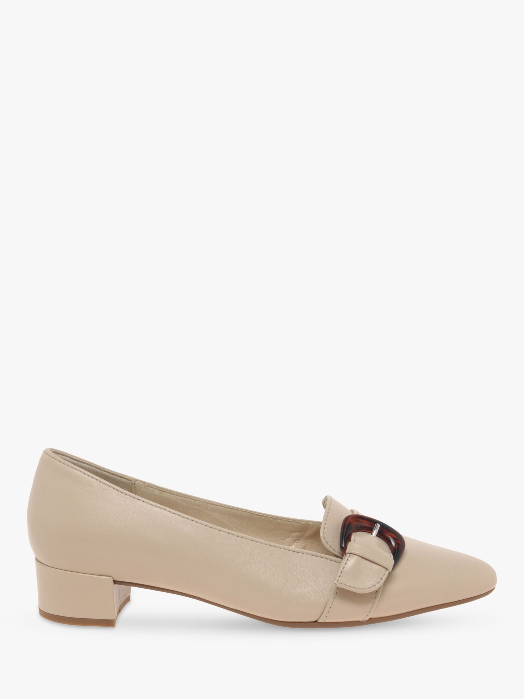 Gabor Predict Leather Court Shoes, New Rose