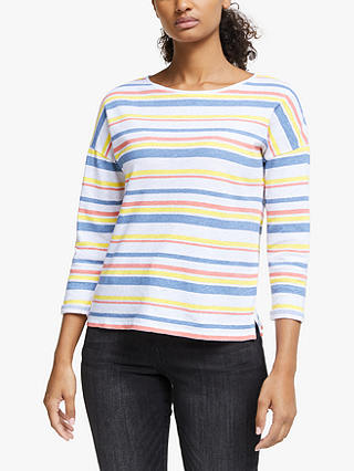 Collection WEEKEND by John Lewis Linen Cotton Striped Top, Multi