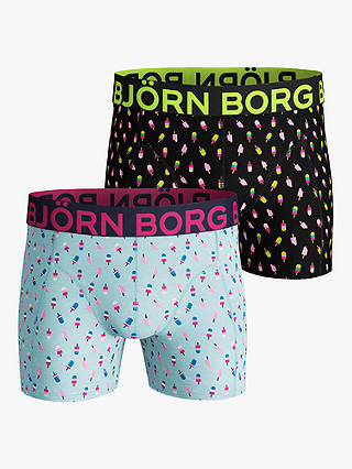Björn Borg Ice Cream Print Trunks, Pack of 2, Multi