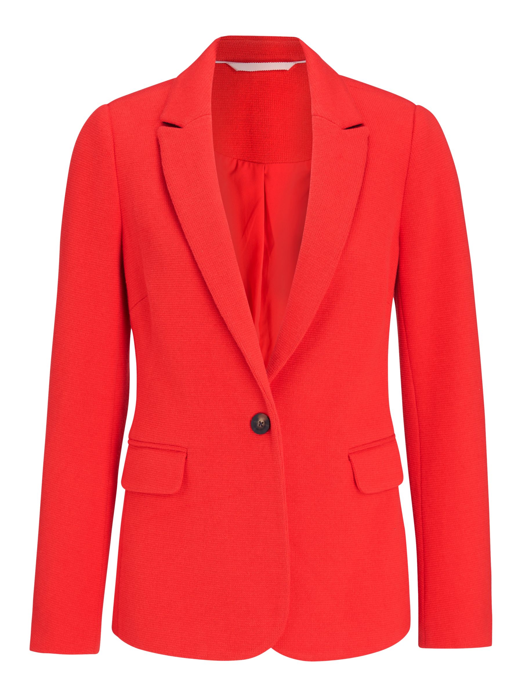 red jersey blazer