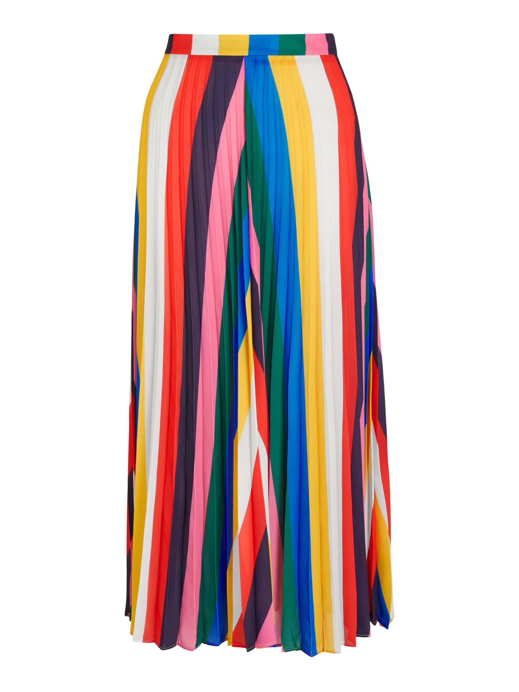 Boden Fairfax Pleated Skirt, Rainbow