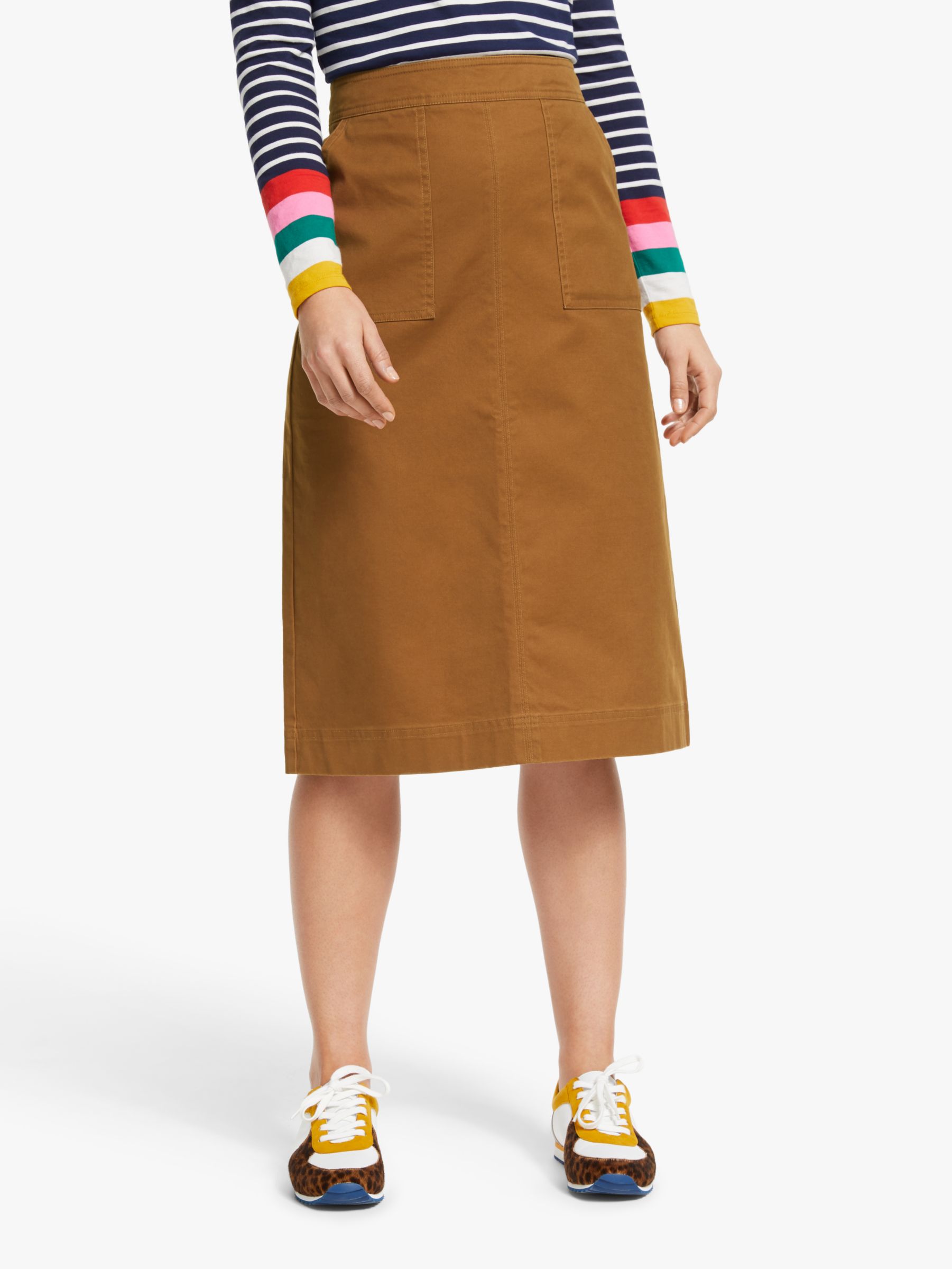 Boden Dalloway Midi Skirt, Camel