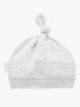 Purebaby Knot Hat, Light Grey