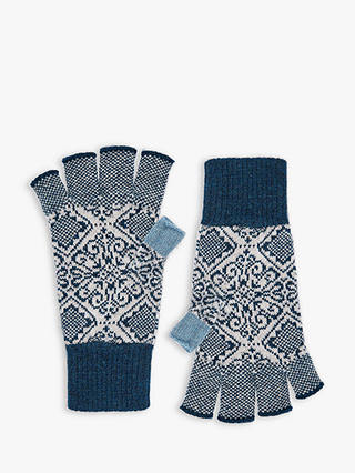 Brora Cashmere Nordic Fingerless Gloves