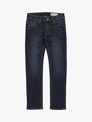 Polarn O. Pyret Children's Slim Fit Denim Jeans, Dark Blue