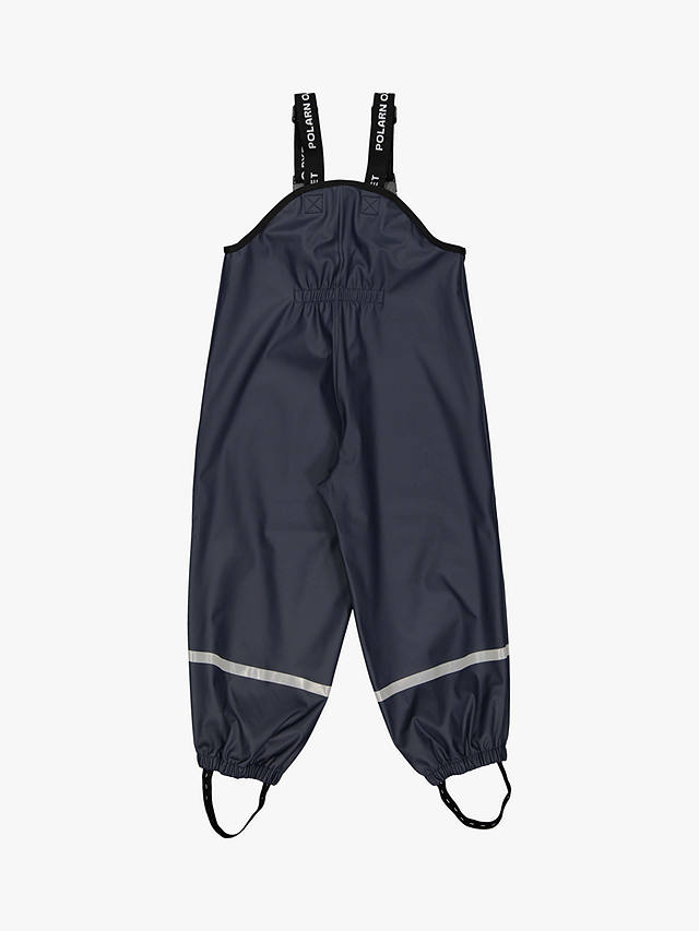 Polarn O. Pyret Kids' Waterproof Rain Trousers, Dark Blue