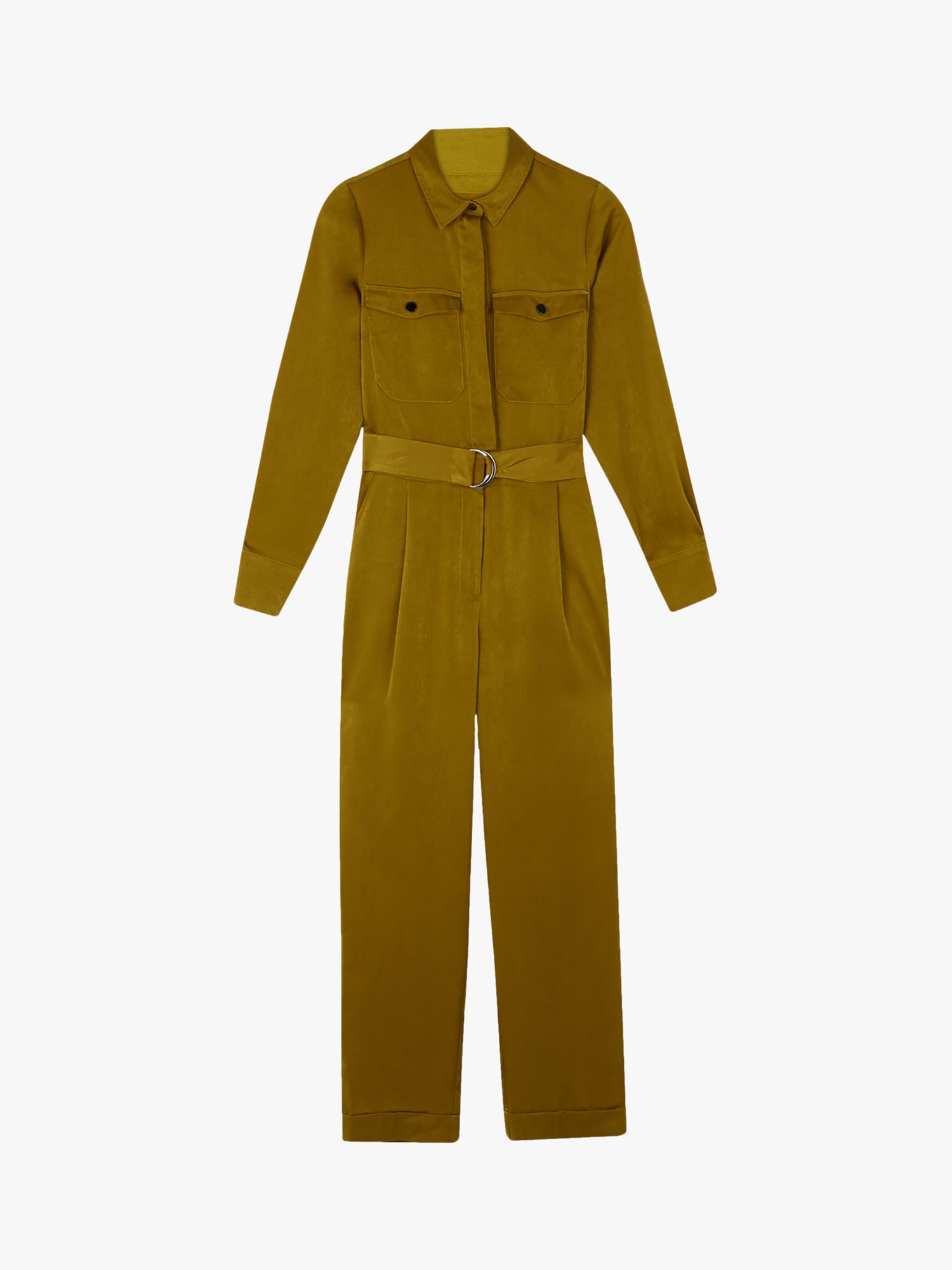 Warehouse Satin Utility Boiler Suit, Yellow