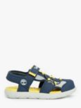 Timberland Children's Perkins Row Fisherman Sandals, Navy/Yellow