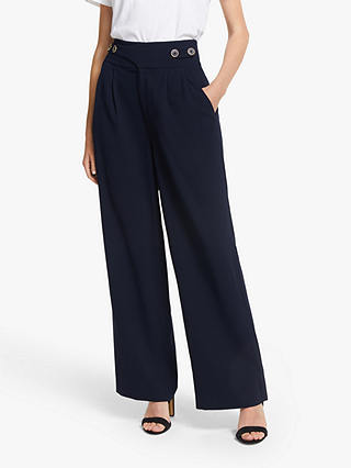 Somerset by Alice Temperley Wide Leg Trousers, Navy
