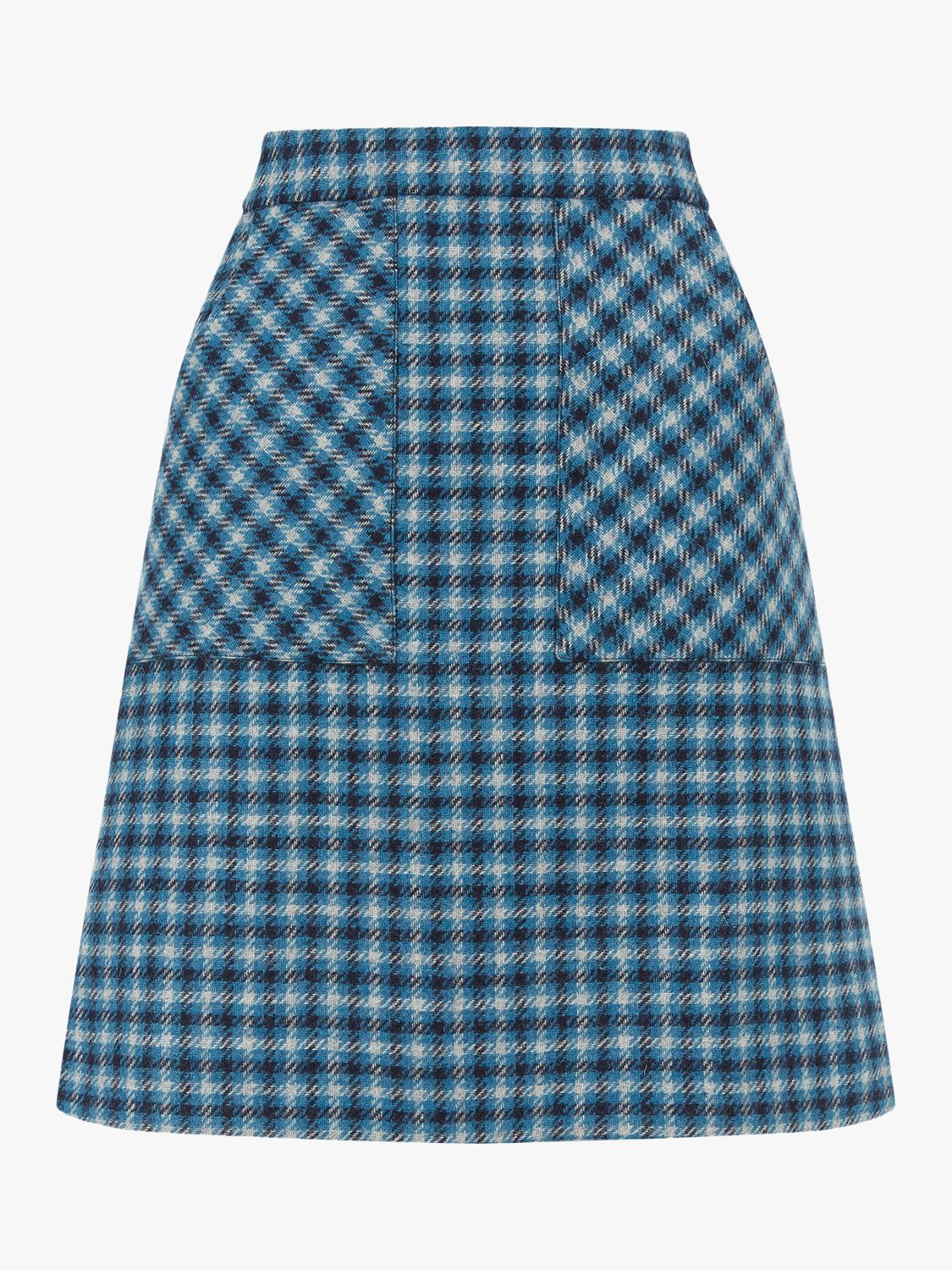 Hobbs Elodie Wool Skirt, Kingfisher Blue