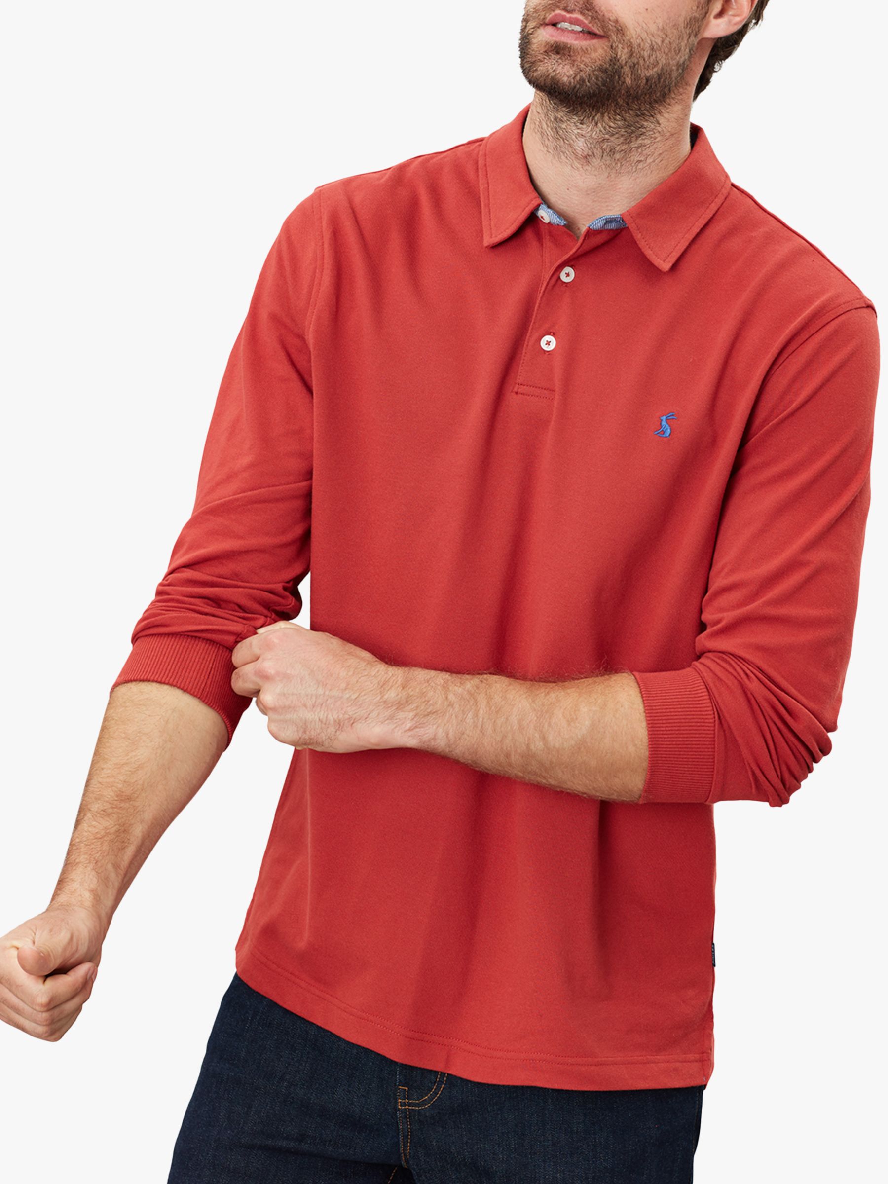 Joules Woodwell Polo Shirt, Soft Red