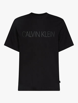 Calvin Klein 2-Tone Logo Cotton Jersey T-Shirt, Calvin Black