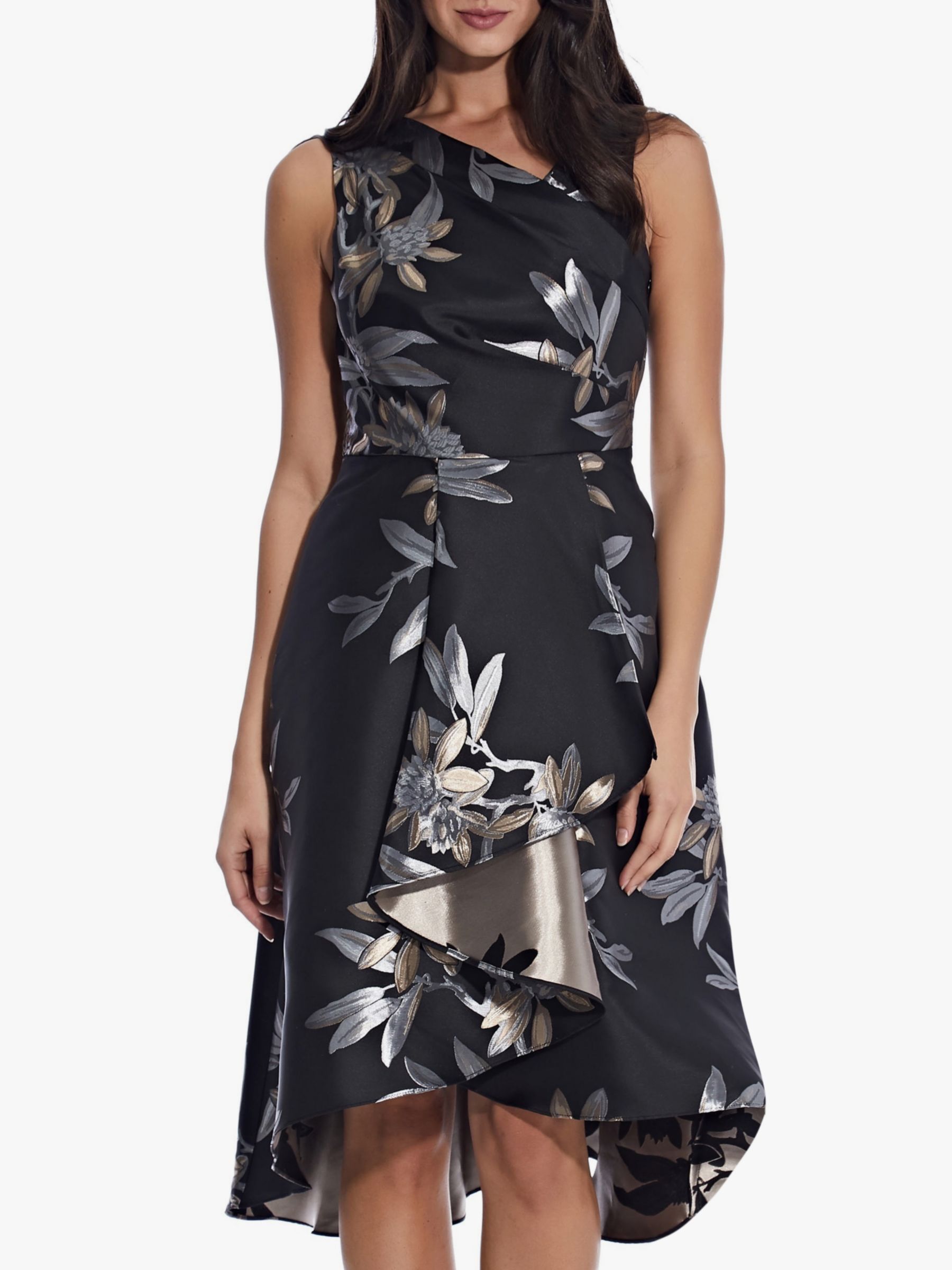 Adrianna Papell Floral Jacquard Dress ...