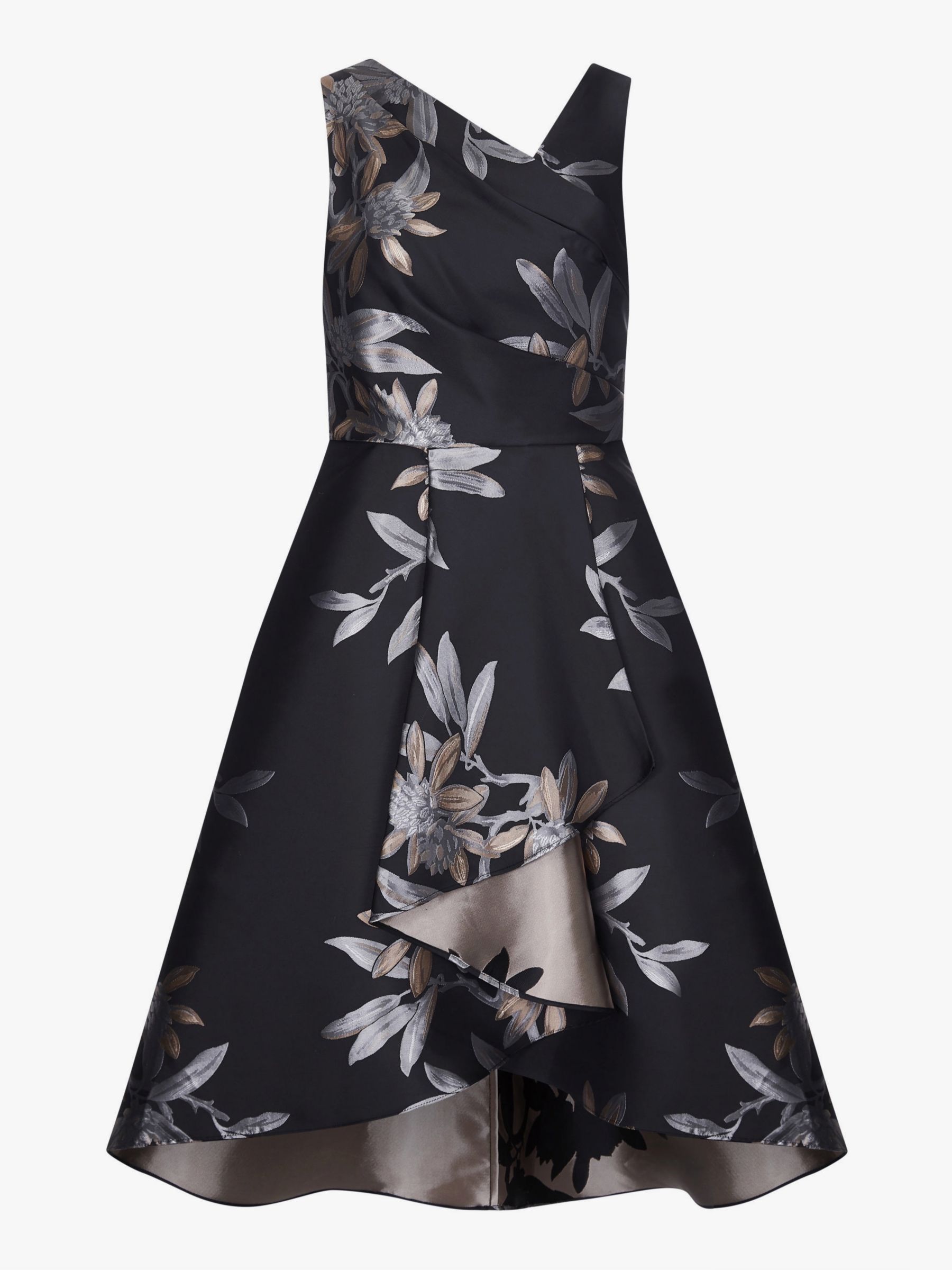 Adrianna Papell Floral Jacquard Dress Black Multi 6