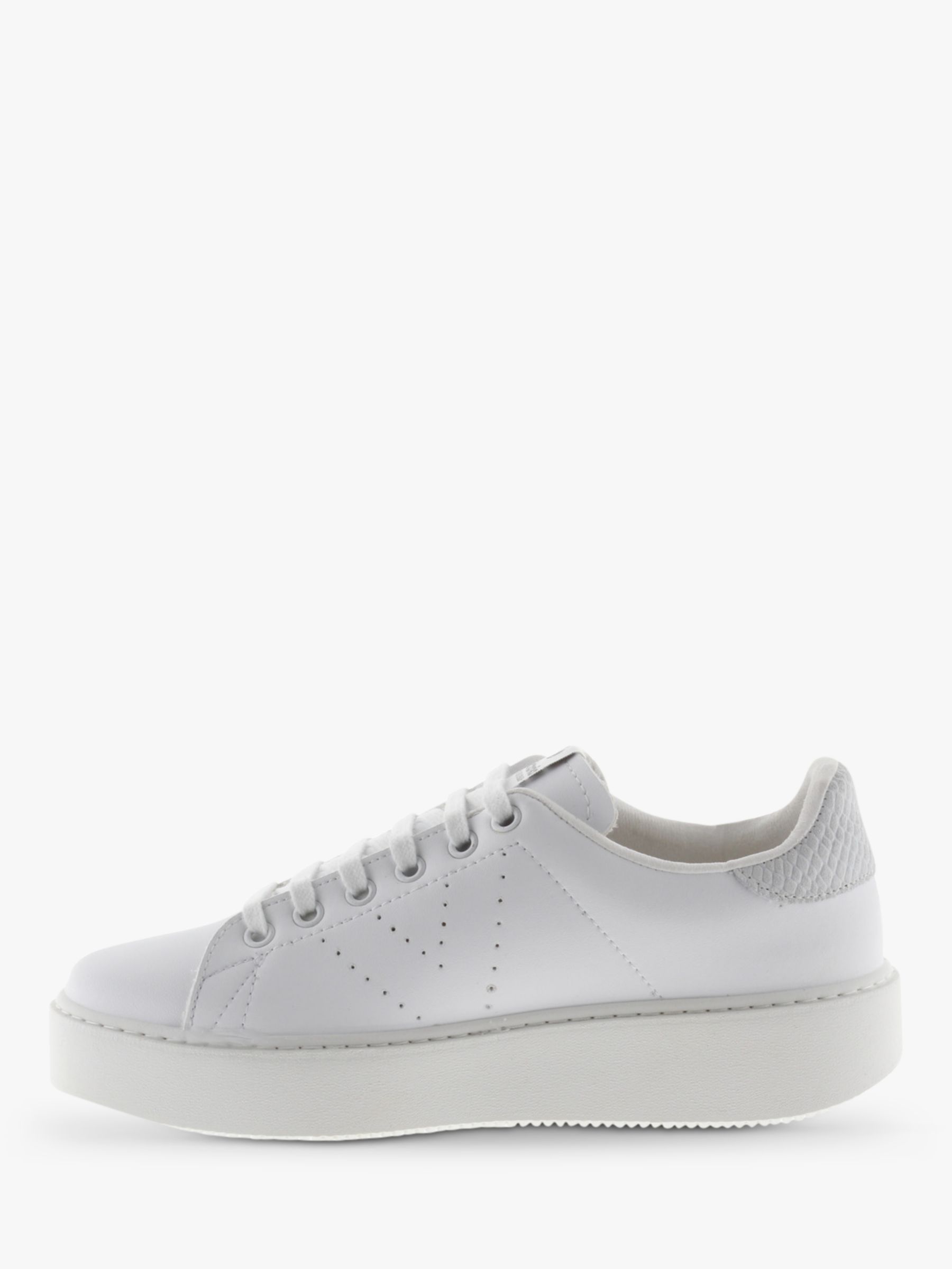 Victoria Shoes Utopia Flatform Lace Up Trainers, White