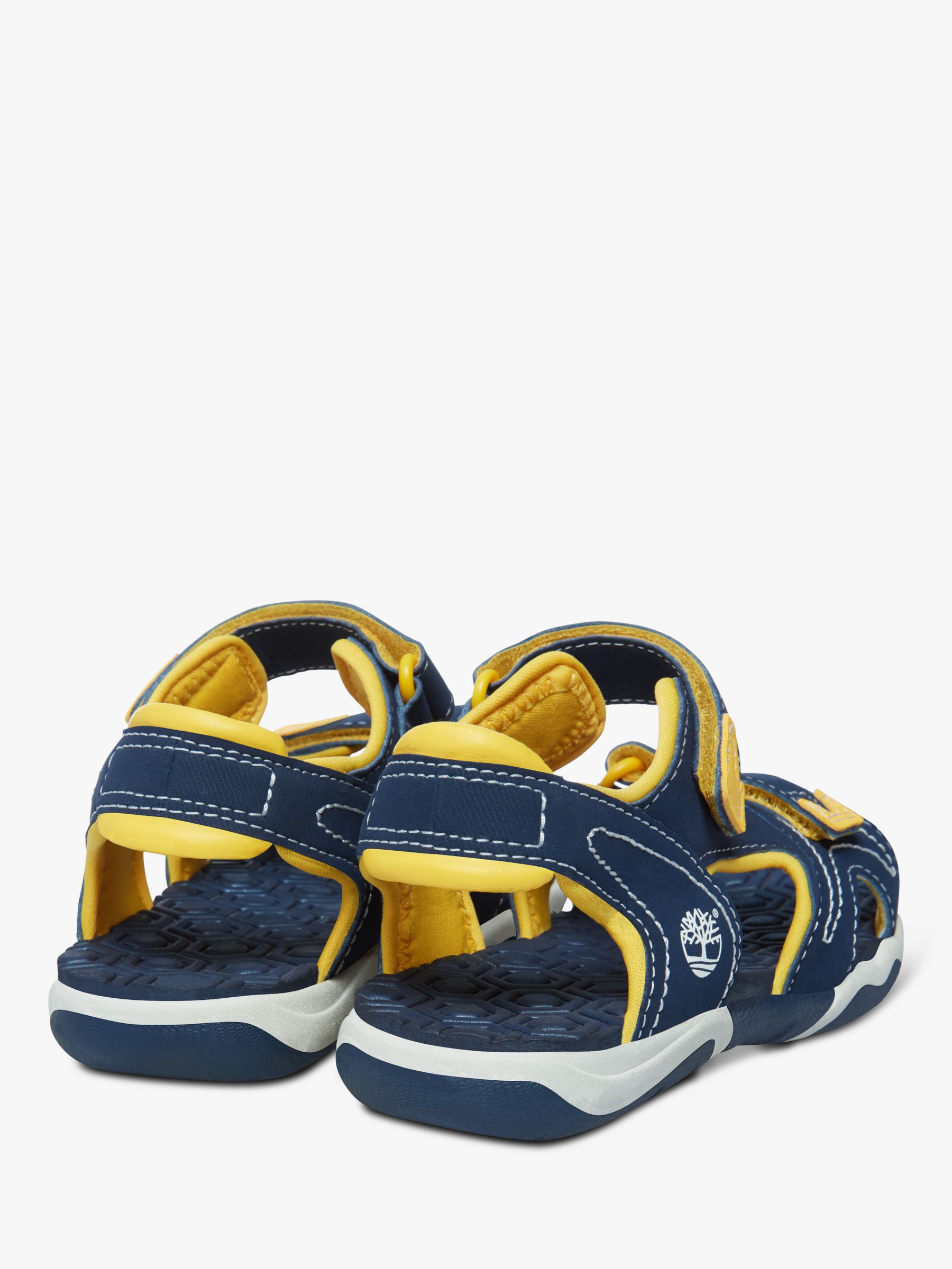 Buy Timberland Kids' Adventure Seeker Riptape Sandals, Navy/Yellow Online at johnlewis.com