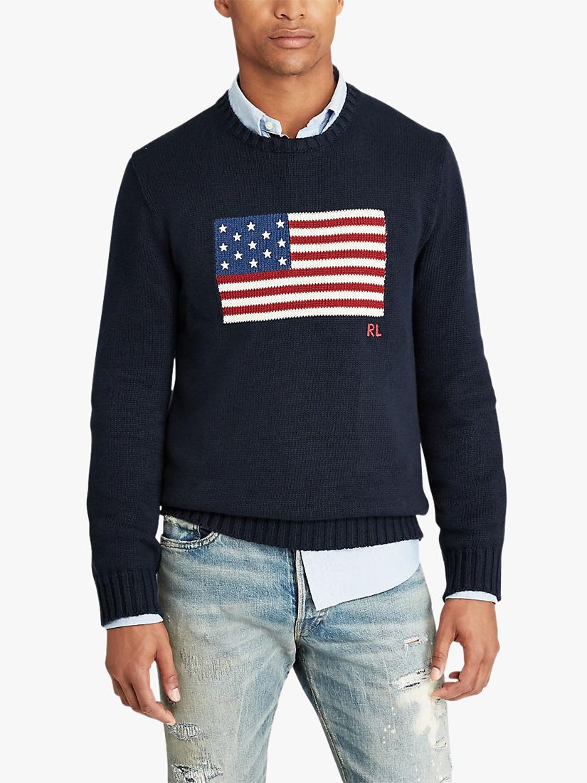 Polo Ralph Lauren USA Flag Crew Neck Sweater