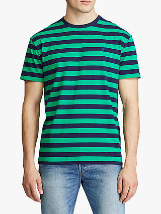 Polo Ralph Lauren Striped T-Shirt, Green/French Navy