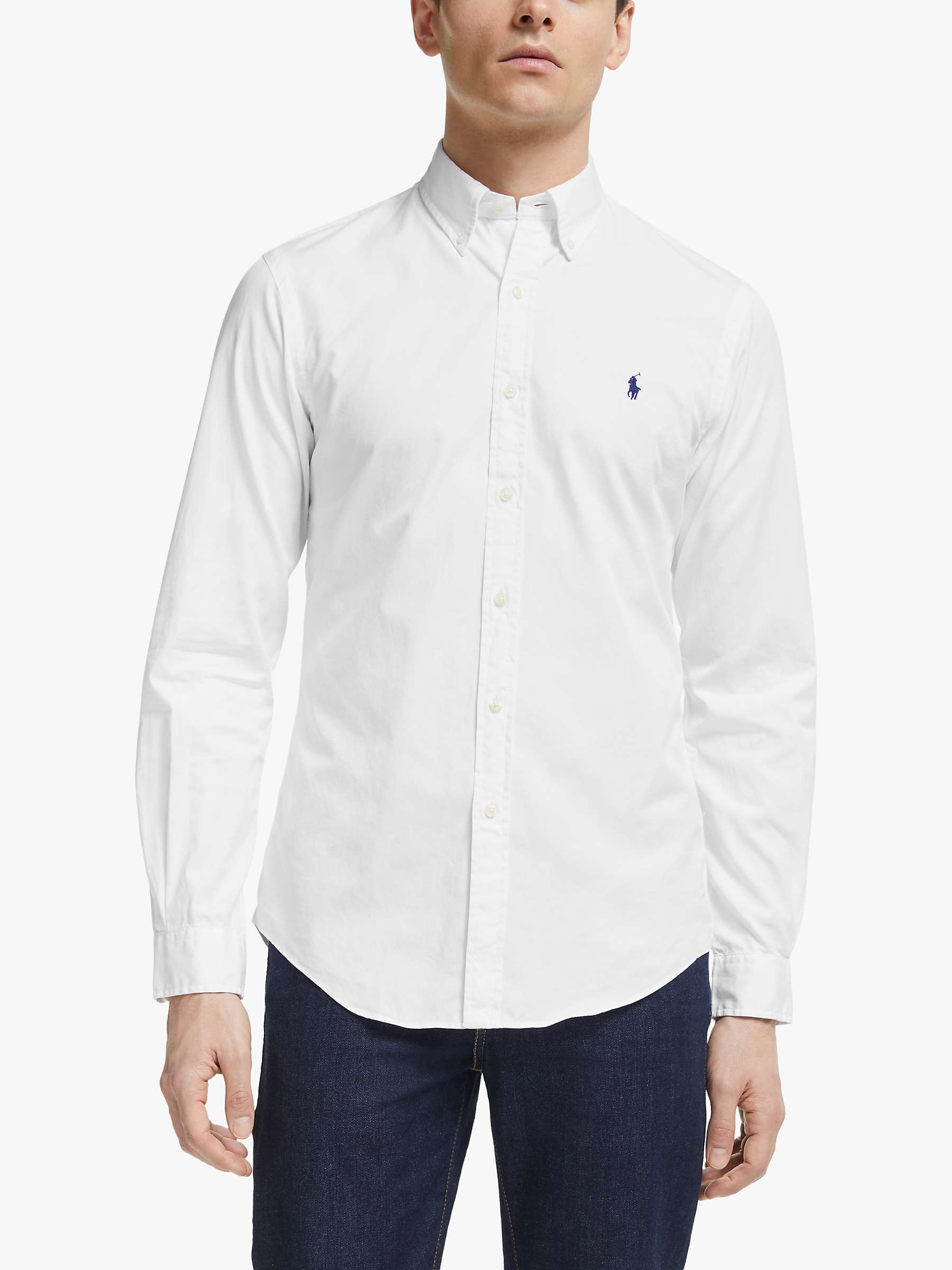 Polo Ralph Lauren Oxford Shirt, White at John Lewis & Partners