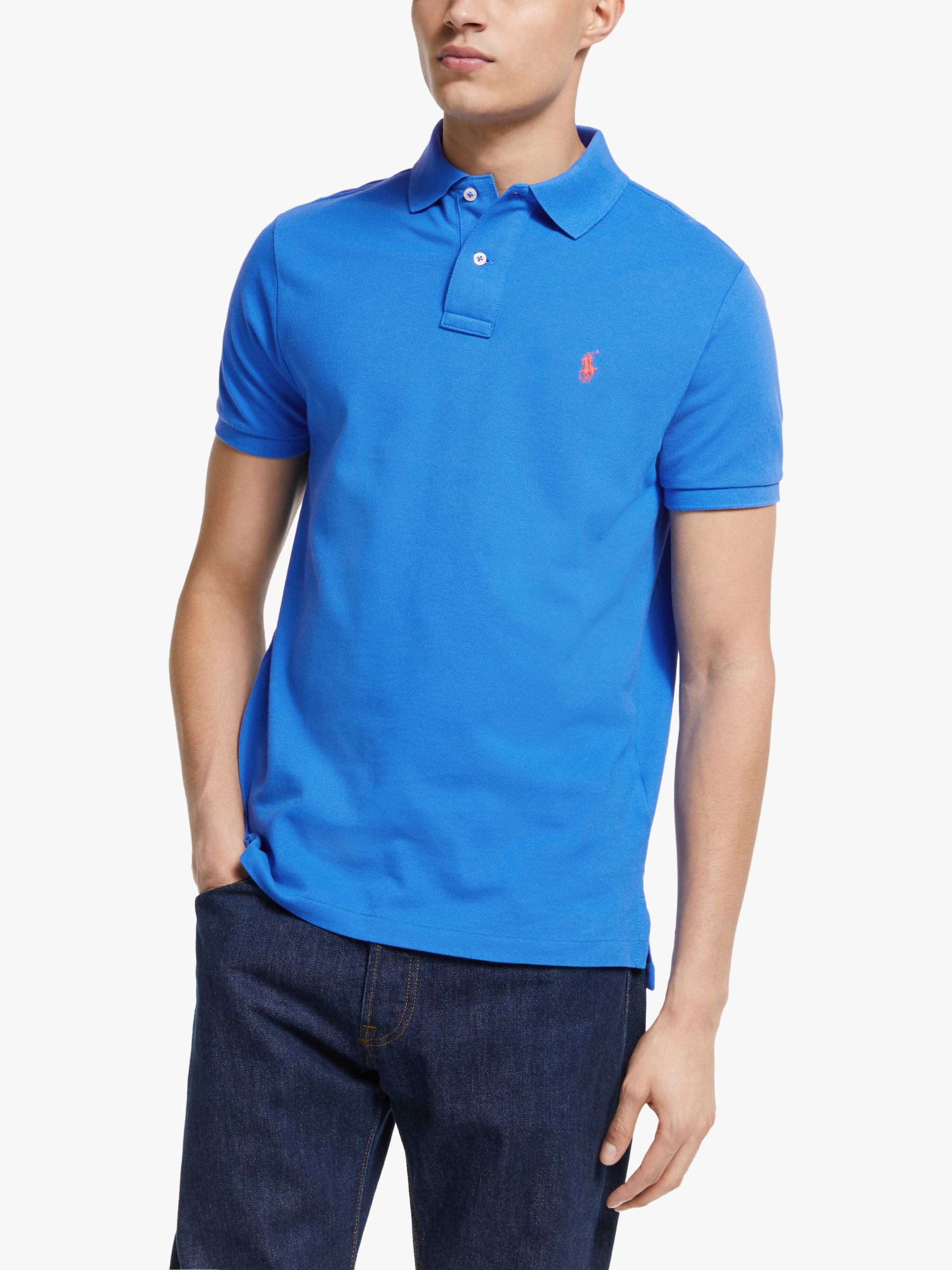 Polo Ralph Lauren Custom Slim Fit Polo Shirt, Colby Blue