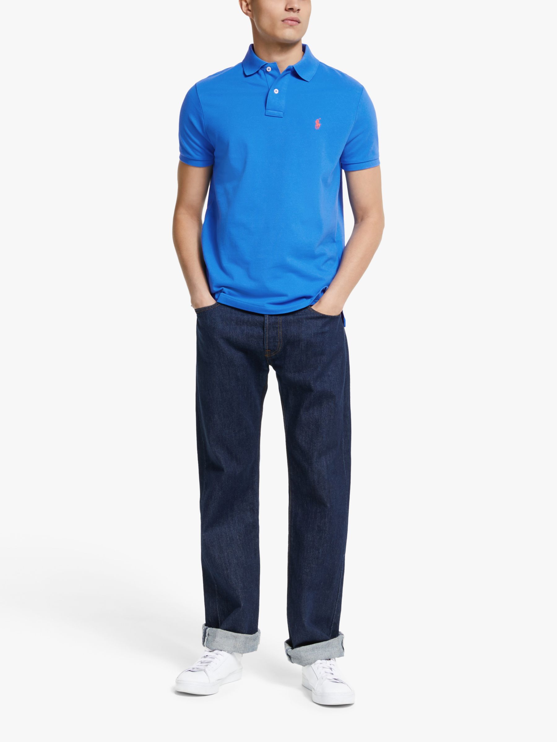 Polo Ralph Lauren Custom Slim Fit Polo Shirt, Colby Blue