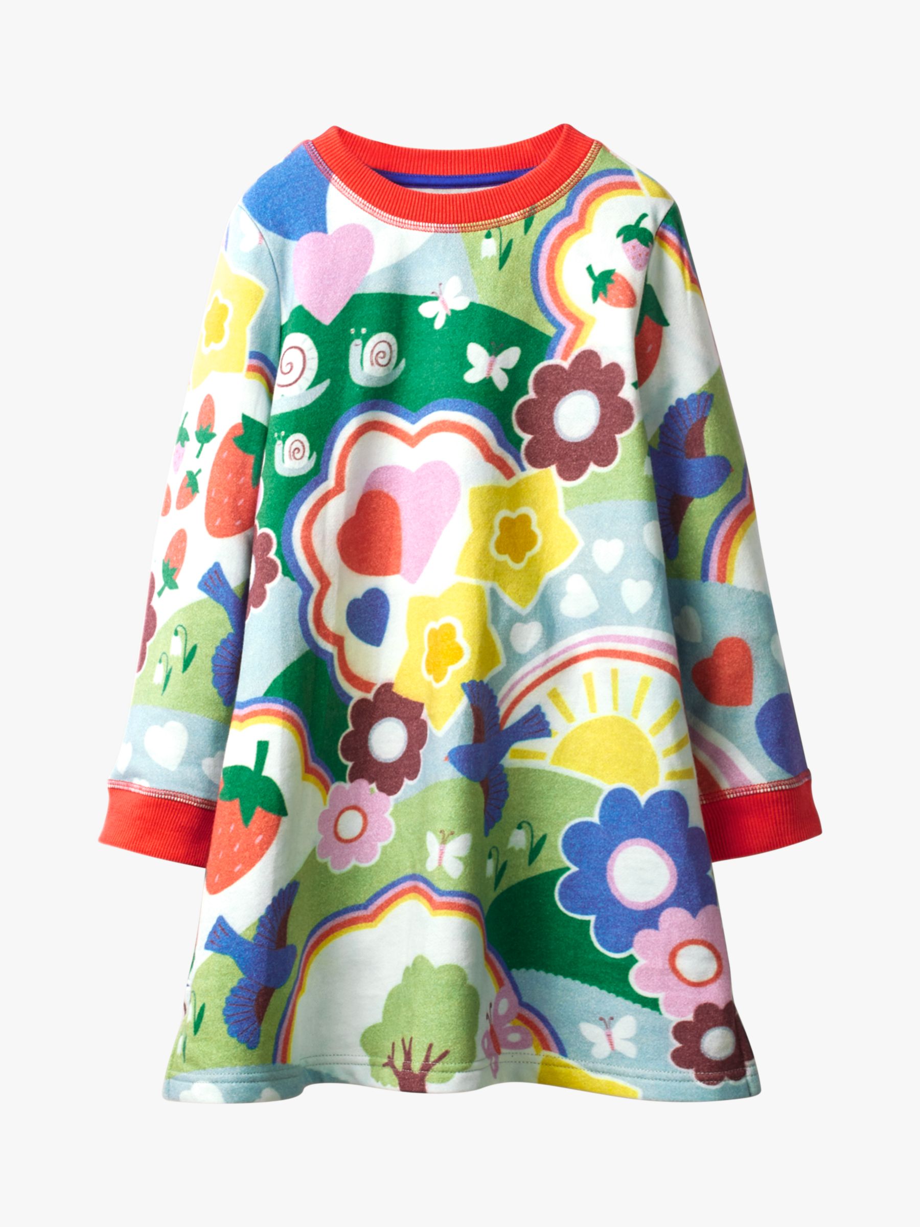 Mini Boden Girls Colourful Pocket Summer Tunic Dress Cherries Print 2-12 Years 