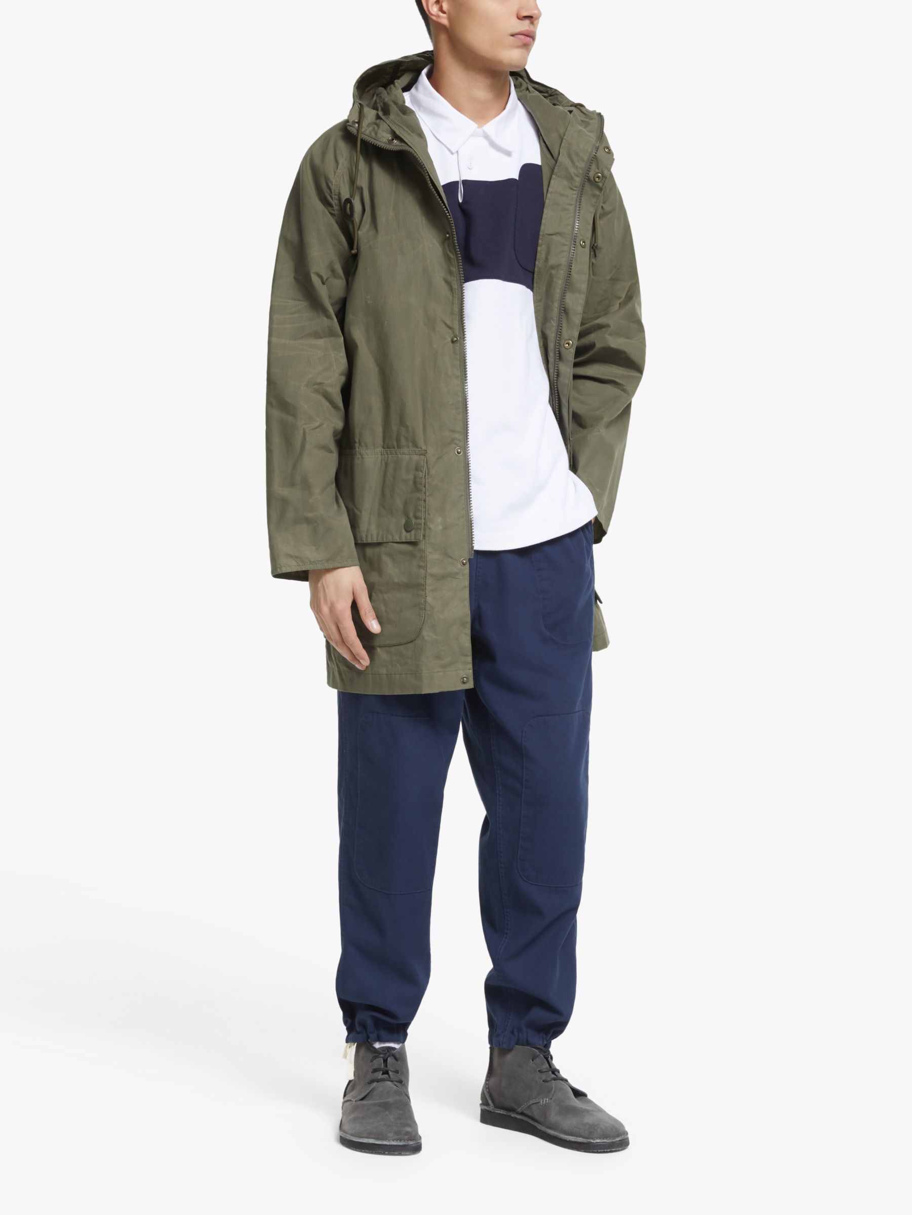 Barbour White Label Oversized Hooded 