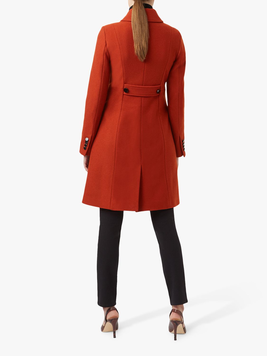 Hobbs Dorothea Coat, Spice Orange, 12