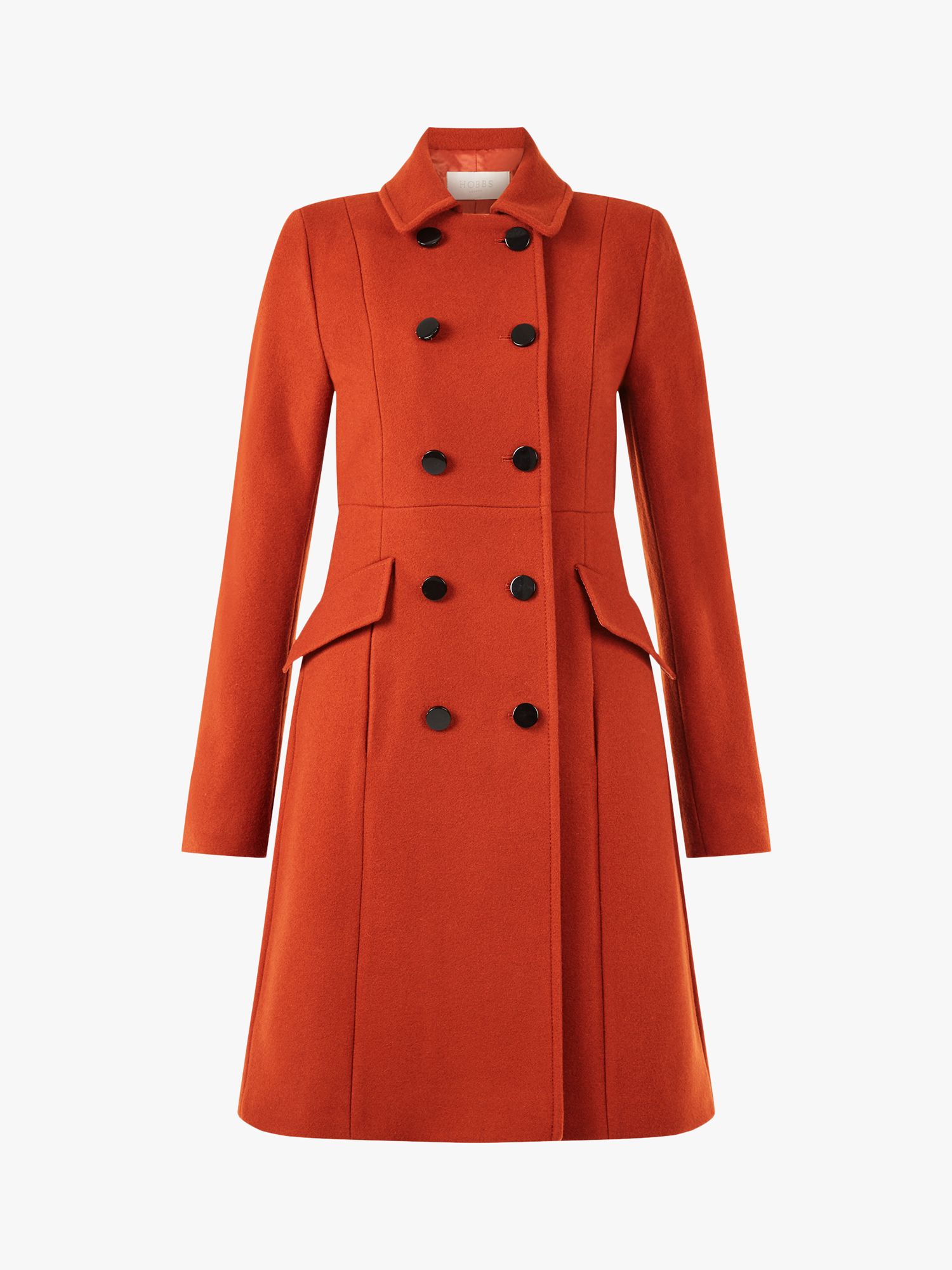 Wool Rich Double Breasted Tailored Coat, HOBBS