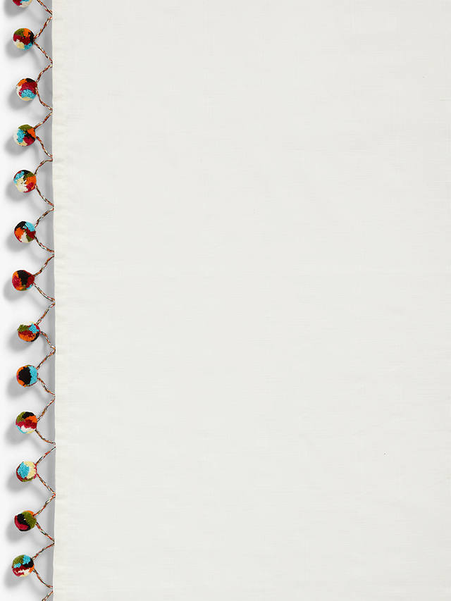 John Lewis & Partners Pom Pom Sheer Slot Top Panel, W140 x Drop 150cm