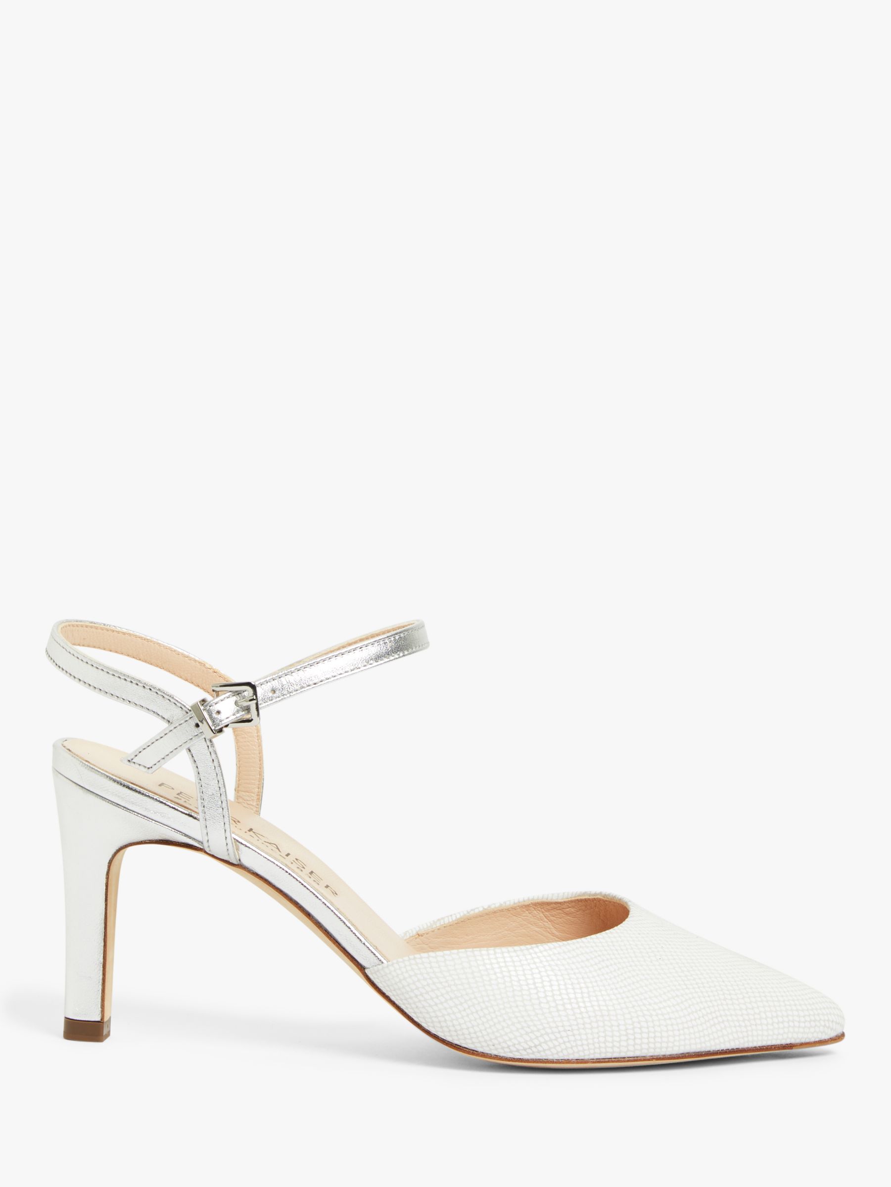 Peter Kaiser Eyrina Leather Court Shoes, White