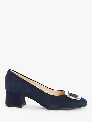 Peter Kaiser Pauline Suede Buckle Court Shoes, Navy