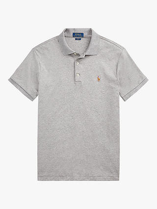 Polo Ralph Lauren Slim Fit Soft Touch Polo Shirt, Grey Heather