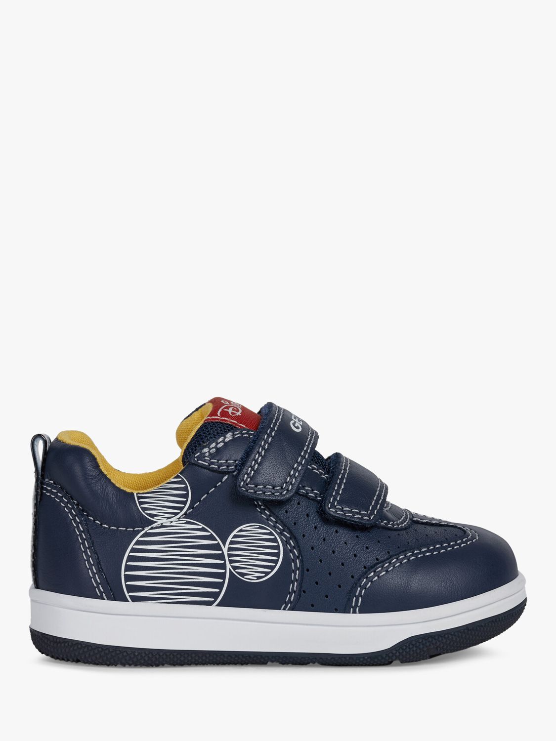 Geox Kids' New Flick Riptape Trainers, Navy, 20