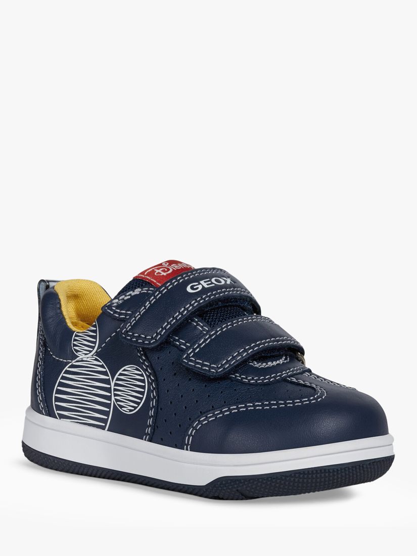 Geox Kids' New Flick Riptape Trainers, Navy, 20