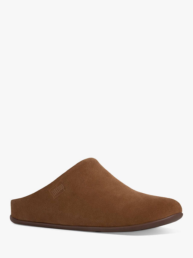 FitFlop Chrissie Shearling Lined Suede Slippers, Brown