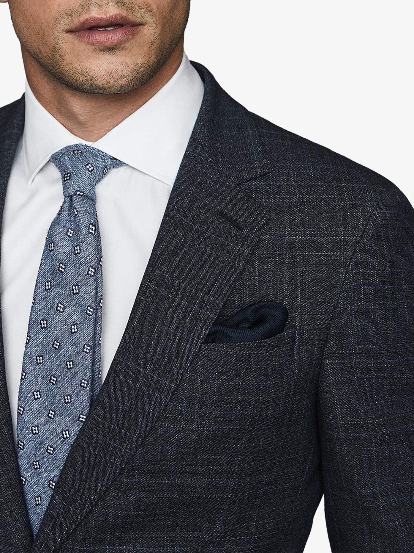 Reiss Adrianna Abstract Print Silk Blend Tie At John Lewis Partners