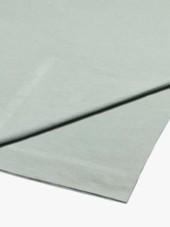 John Lewis Comfy & Relaxed 100% Linen Flat Sheet, Dusky Green, Double