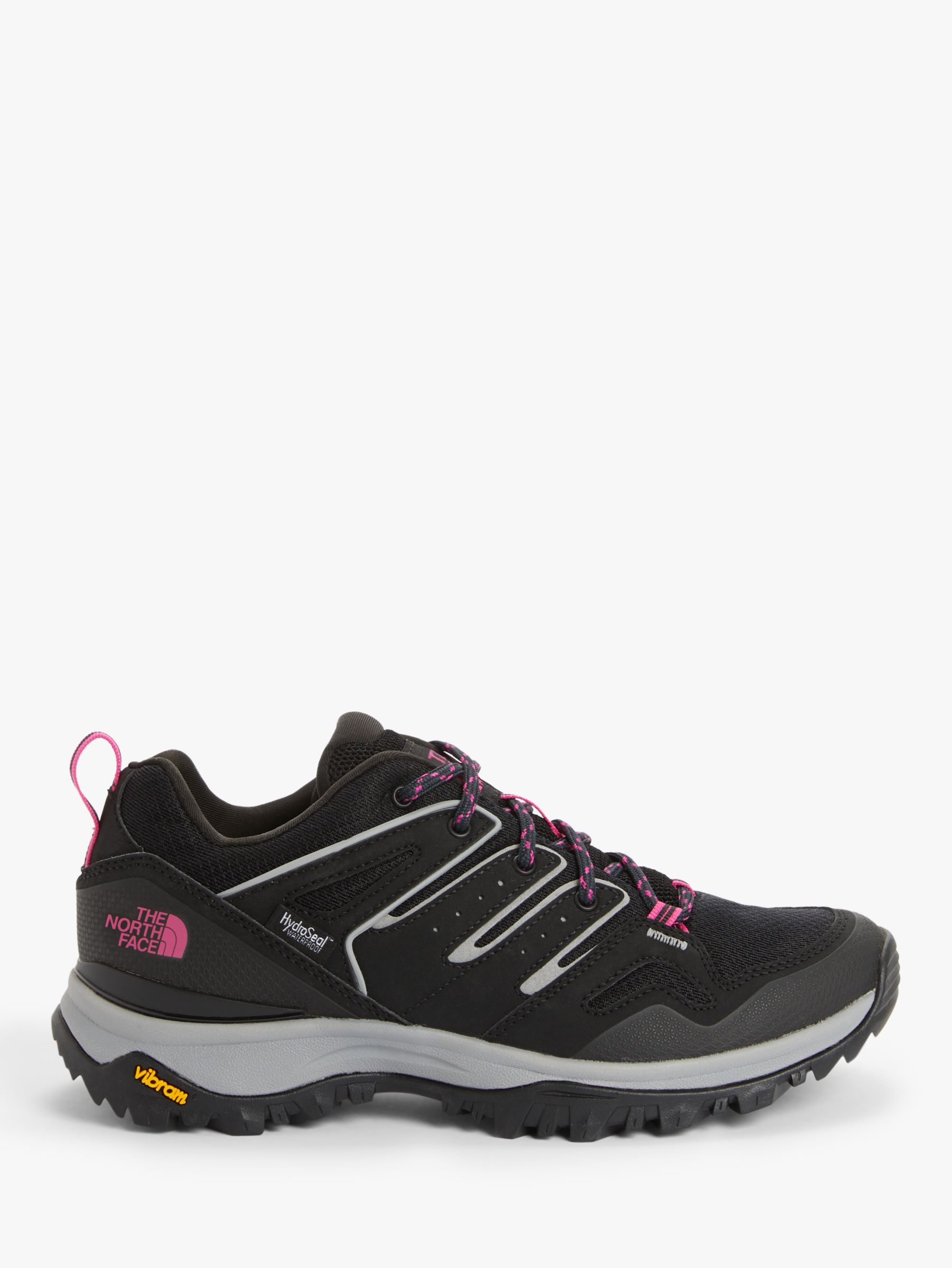 The North Face Hedgehog Fastpack II Women's Waterproof Hiking Shoes, TNF Black/Mr. Pink